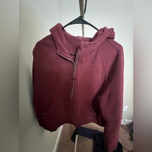 Lululemon scuba half zip hoodie crop